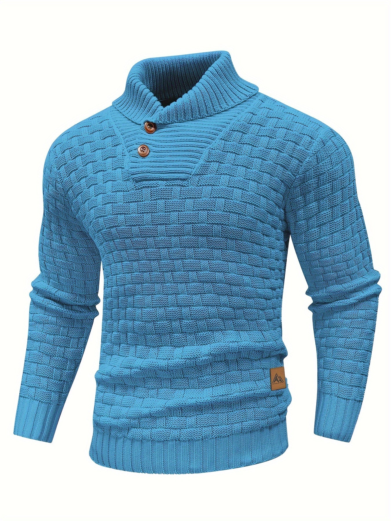 Textured Shawl-Collar Sweater