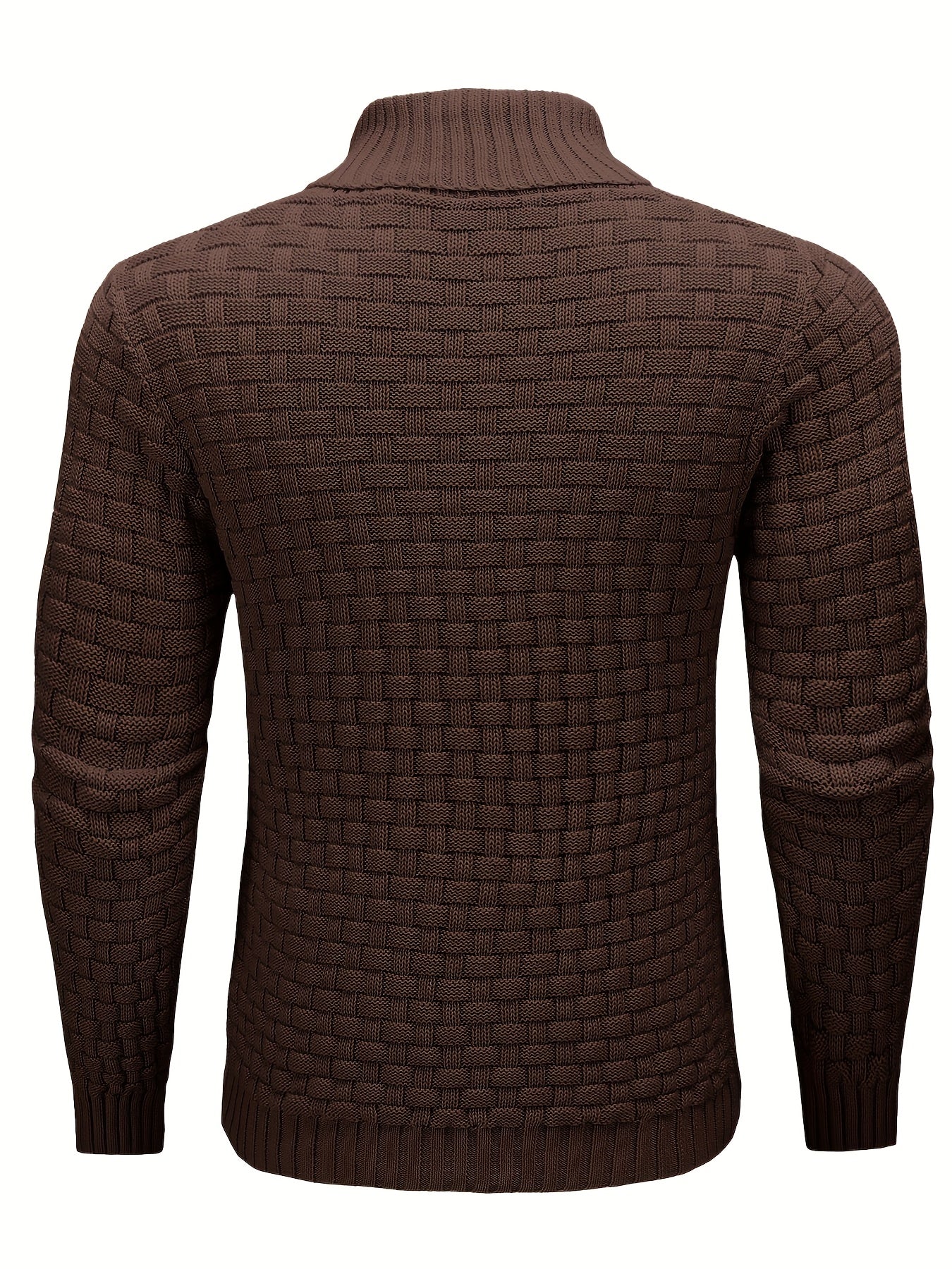 Textured Shawl-Collar Sweater