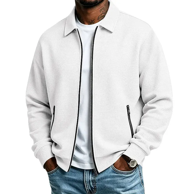 Men's Casual Waffle Jacket 