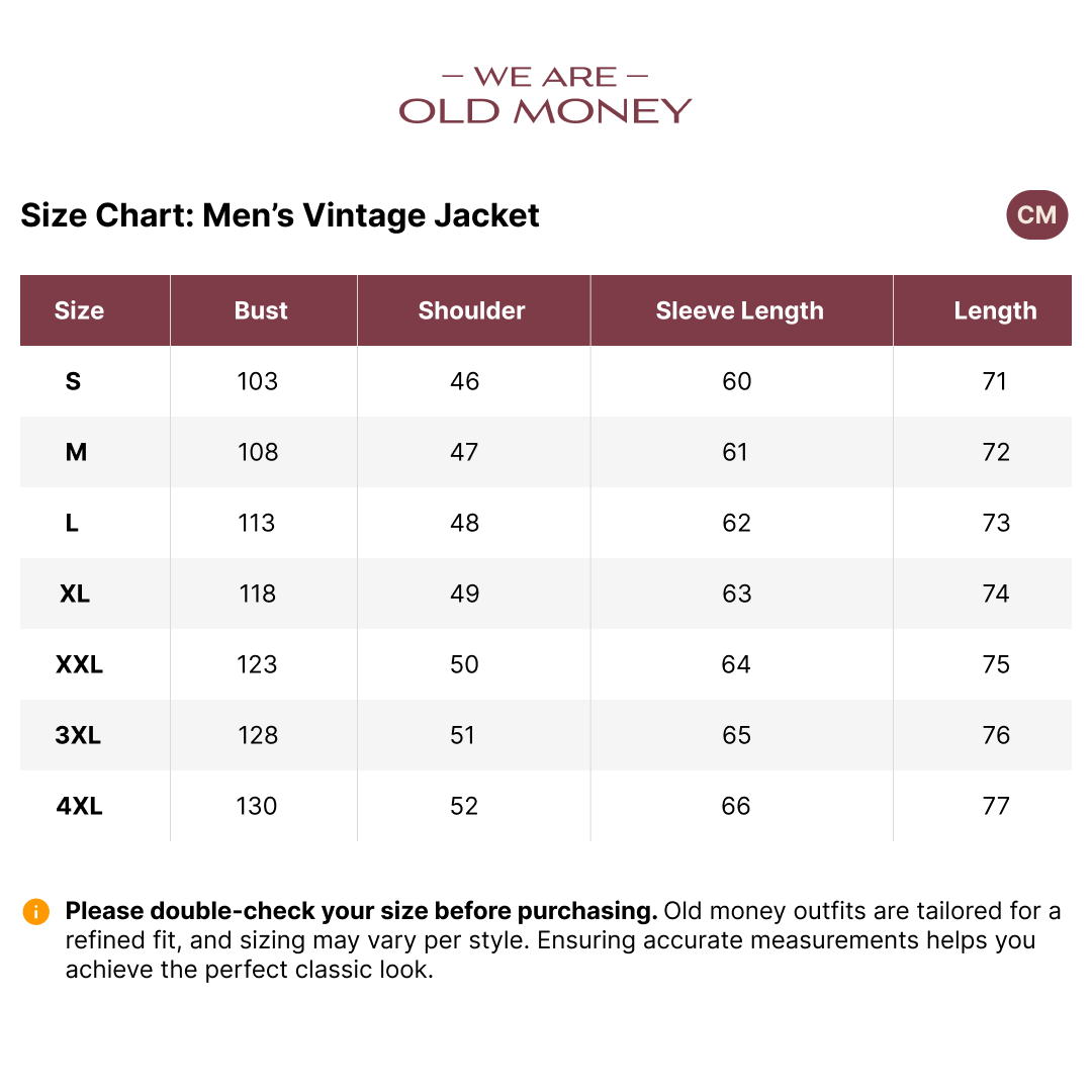 Old Money Men’s Vintage Jacket