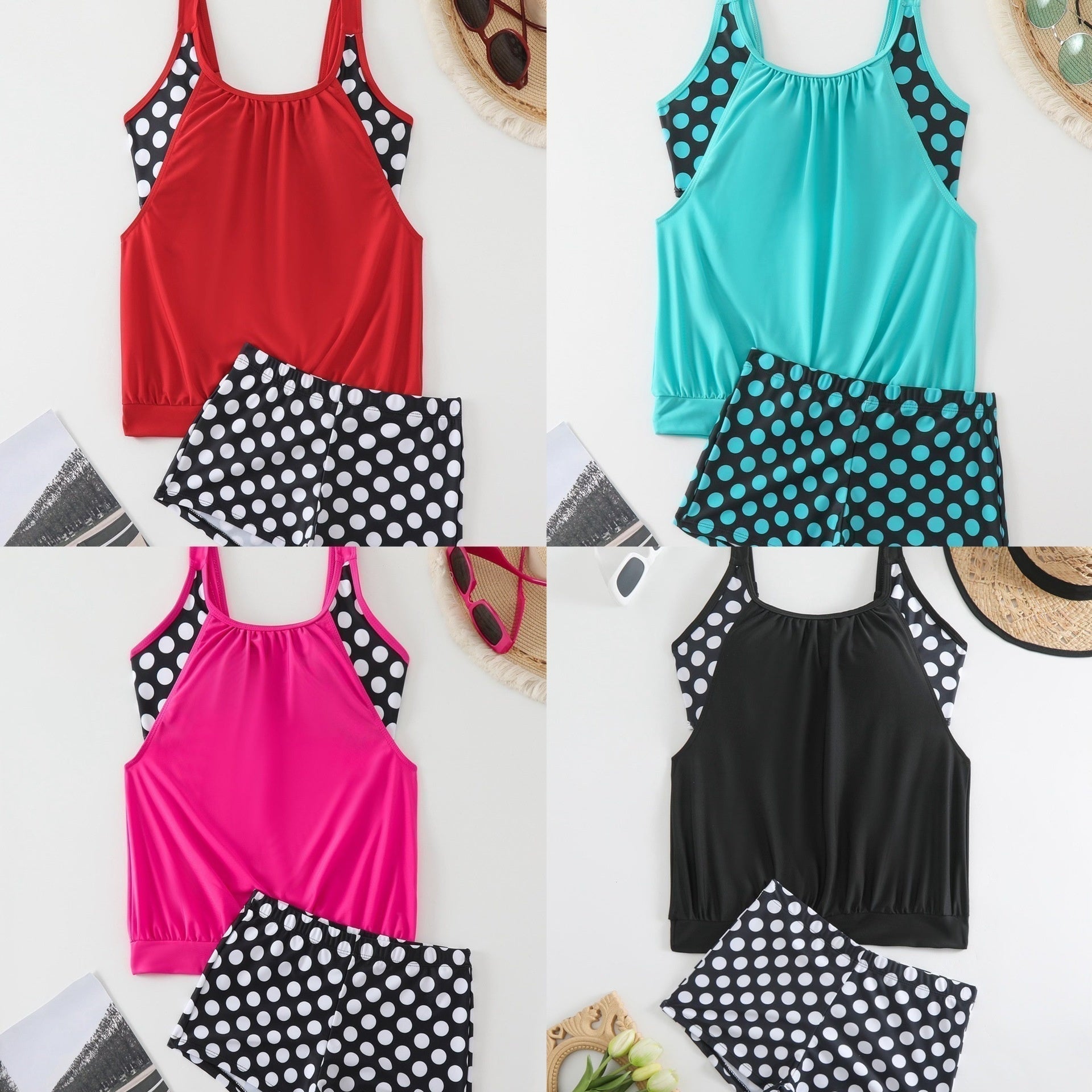 🌊Women's two-piece swimsuit with dots👙