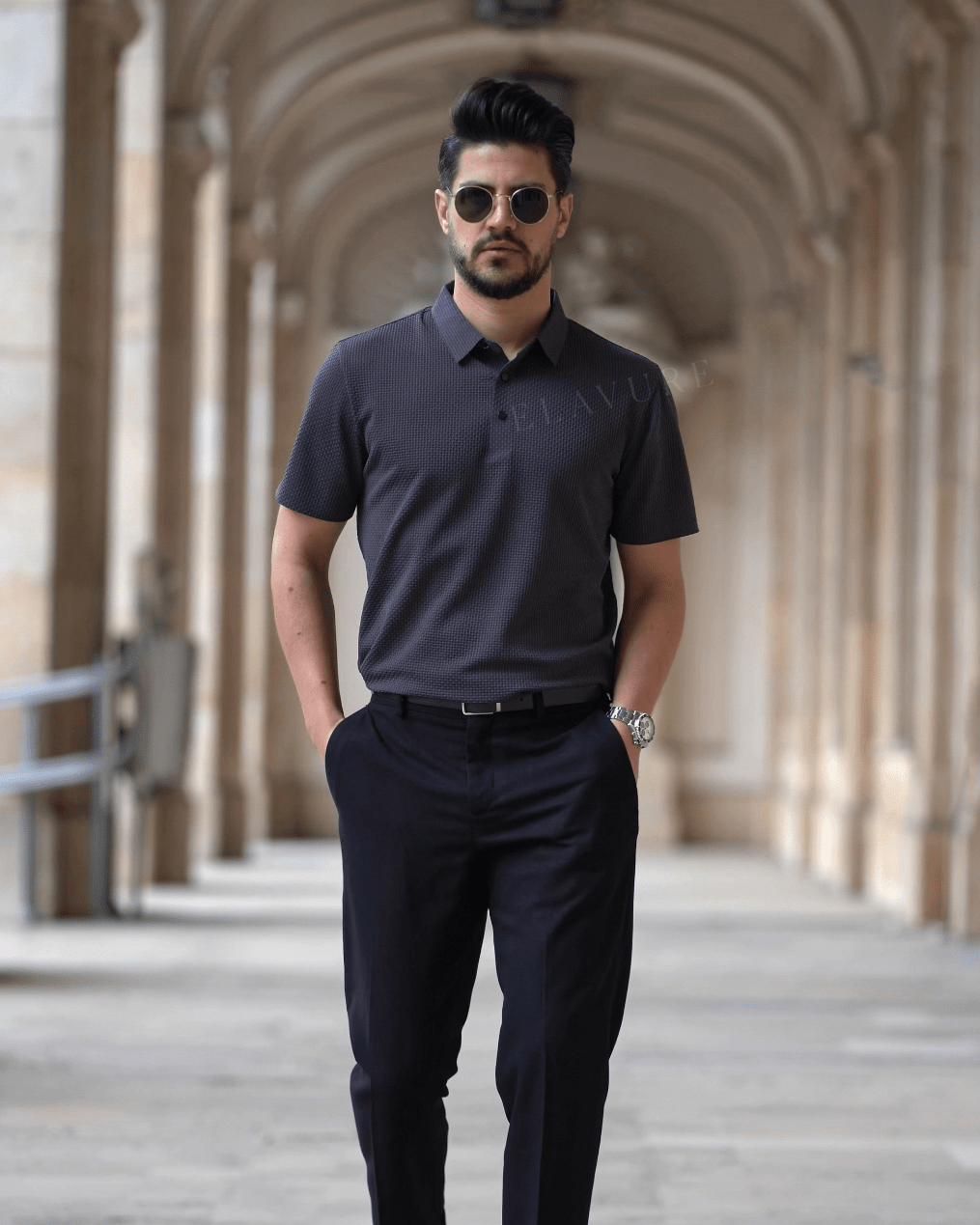 Men's premium polo shirt with timeless style
