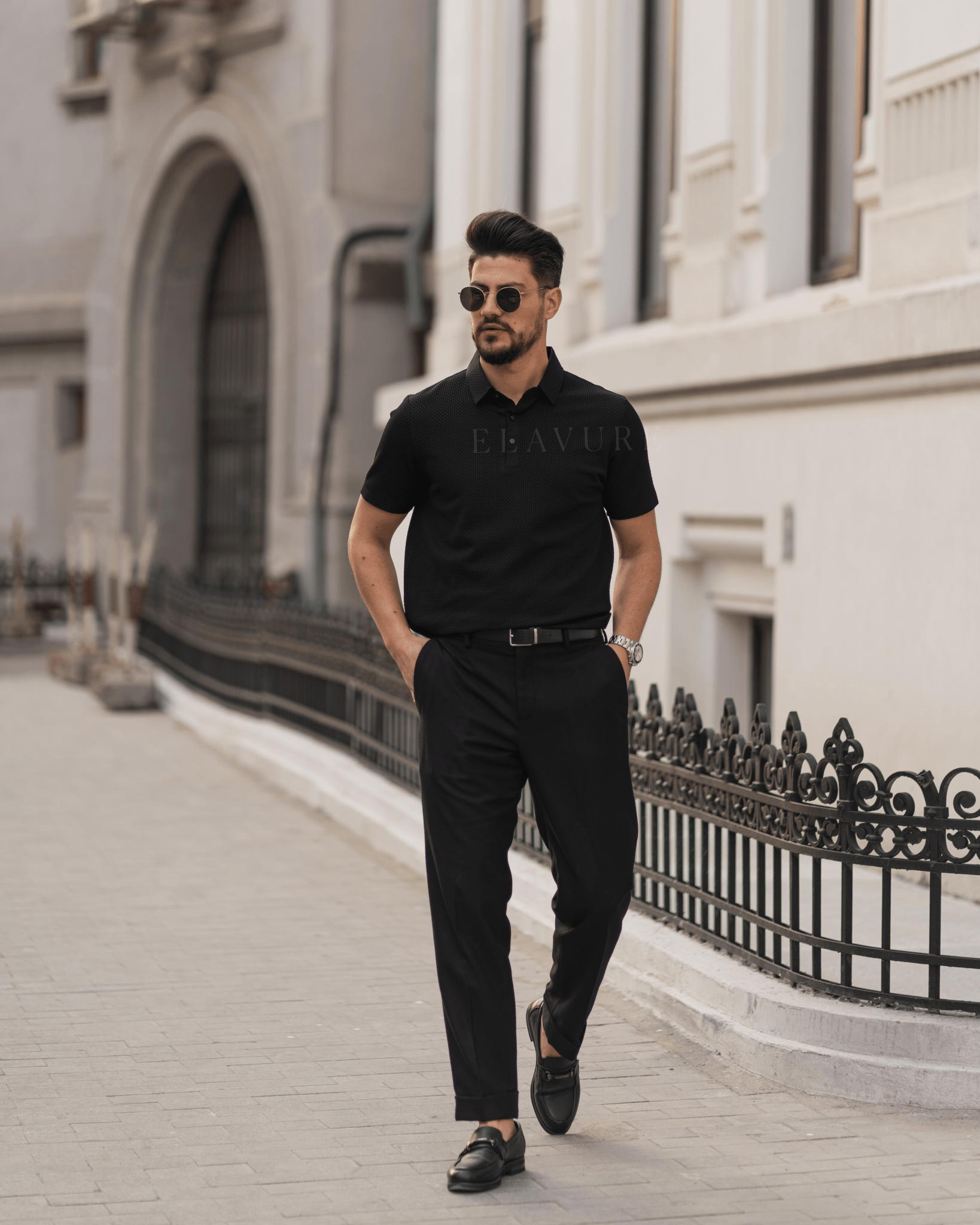 Men's premium polo shirt with timeless style