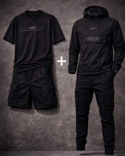 Water-Repellent & Windproof Set + T-Shirt & Shorts Set