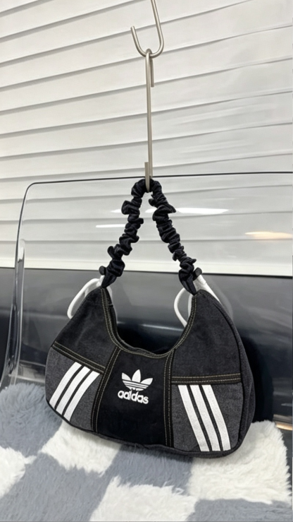 Ad Shoulder Bag （Grey-Black Color-Block）