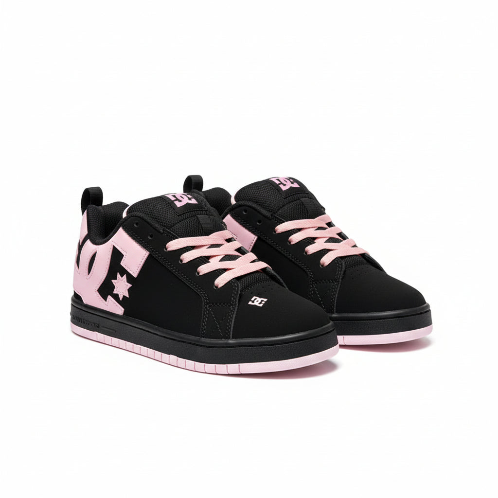 PINK AND BLACK SHOES