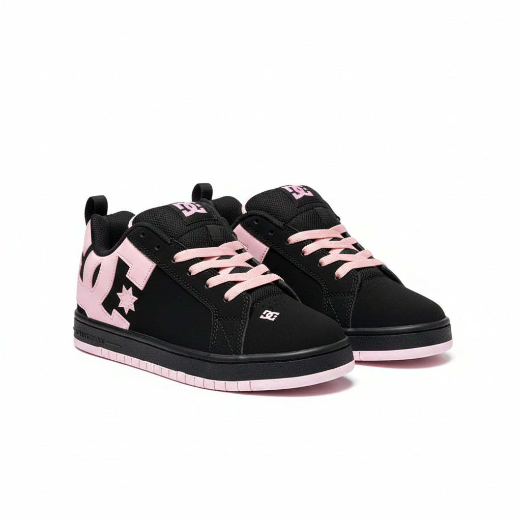 PINK AND BLACK SHOES