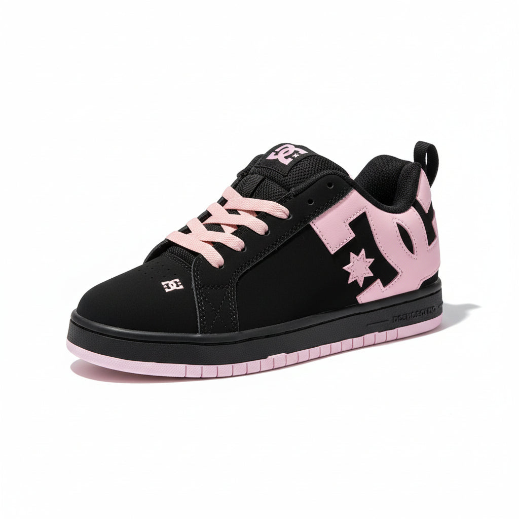 PINK AND BLACK SHOES
