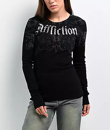 Affliction Detail Black 