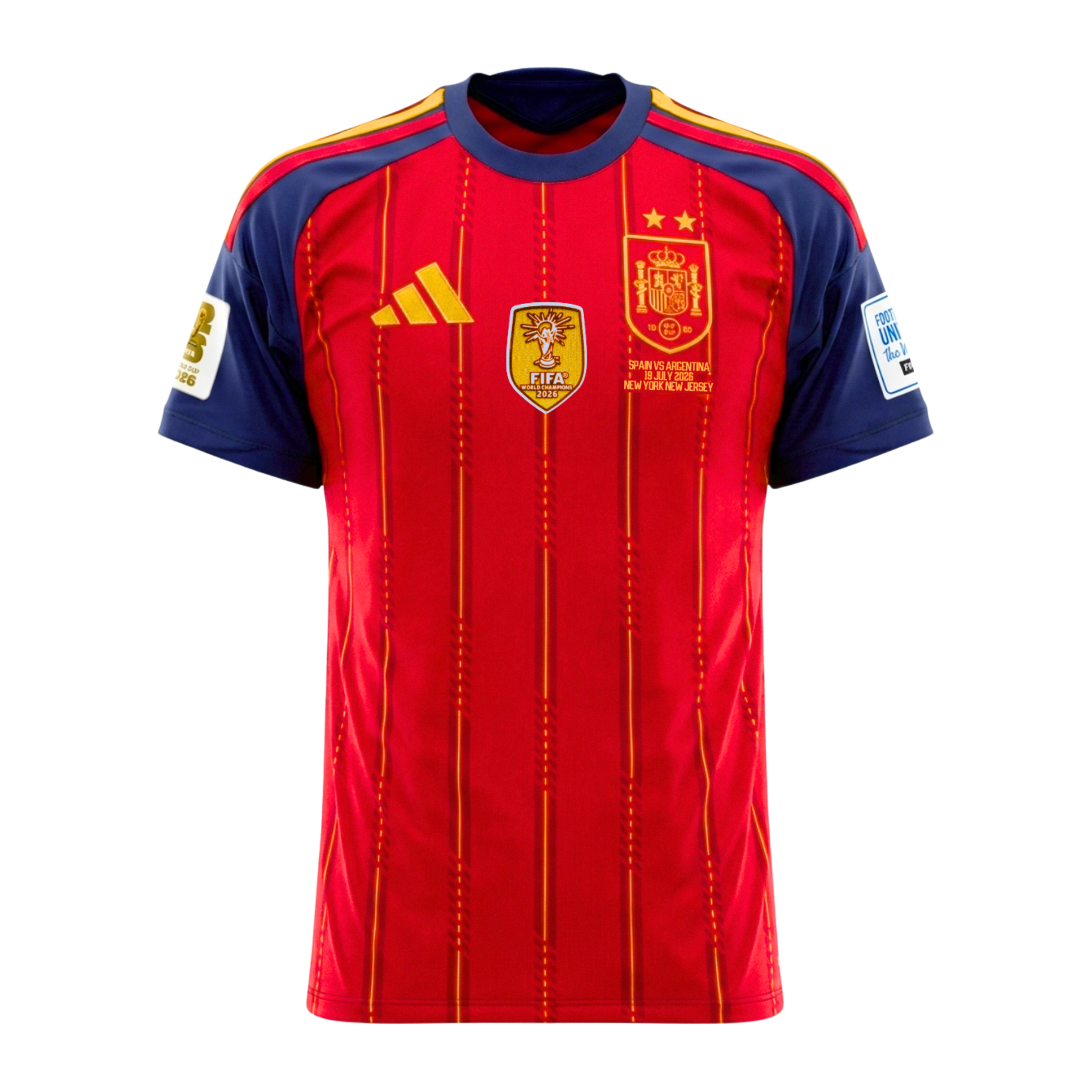 2026 Spain World Cup Champion 2 Stars jersey