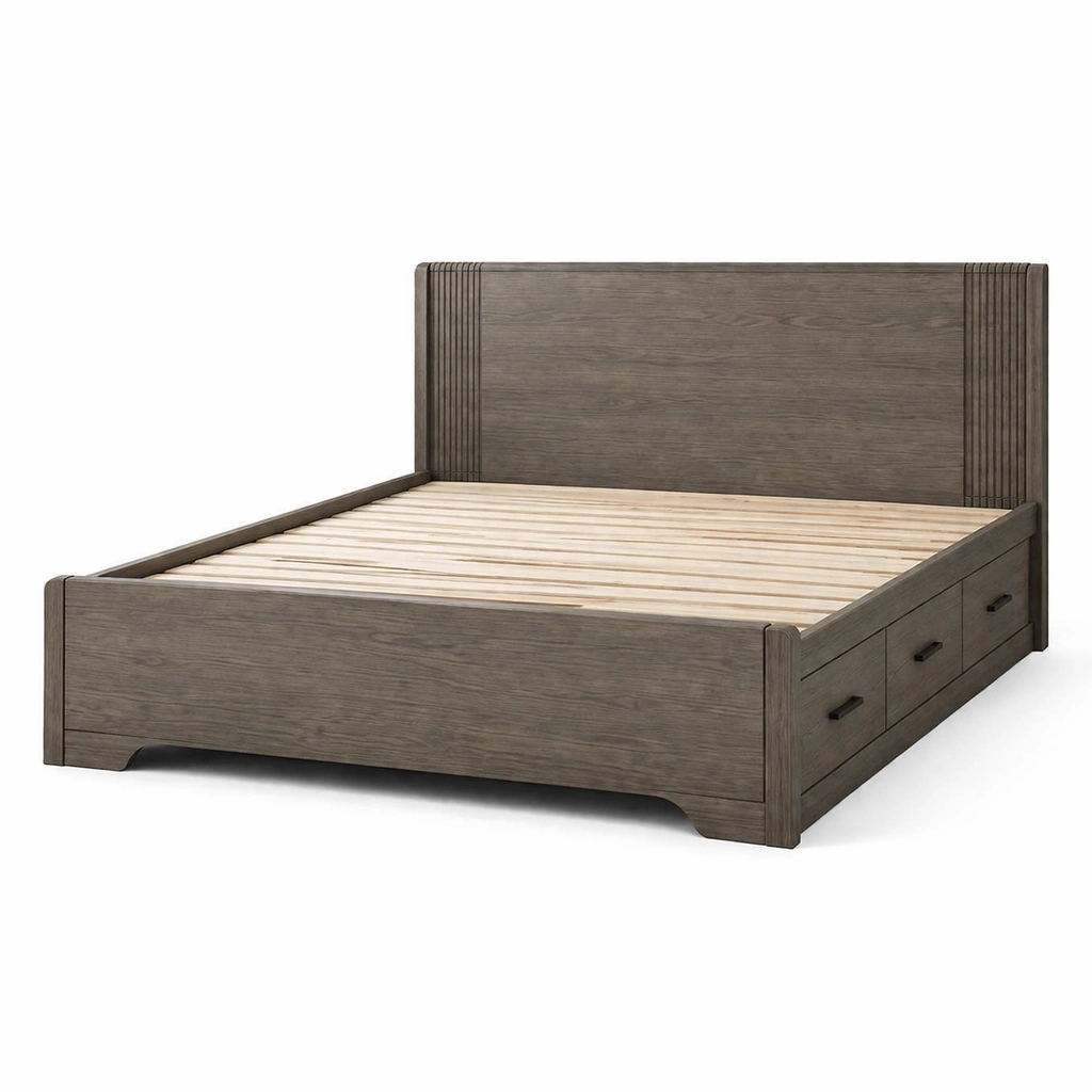 Cama con almacenamiento-furncrafto