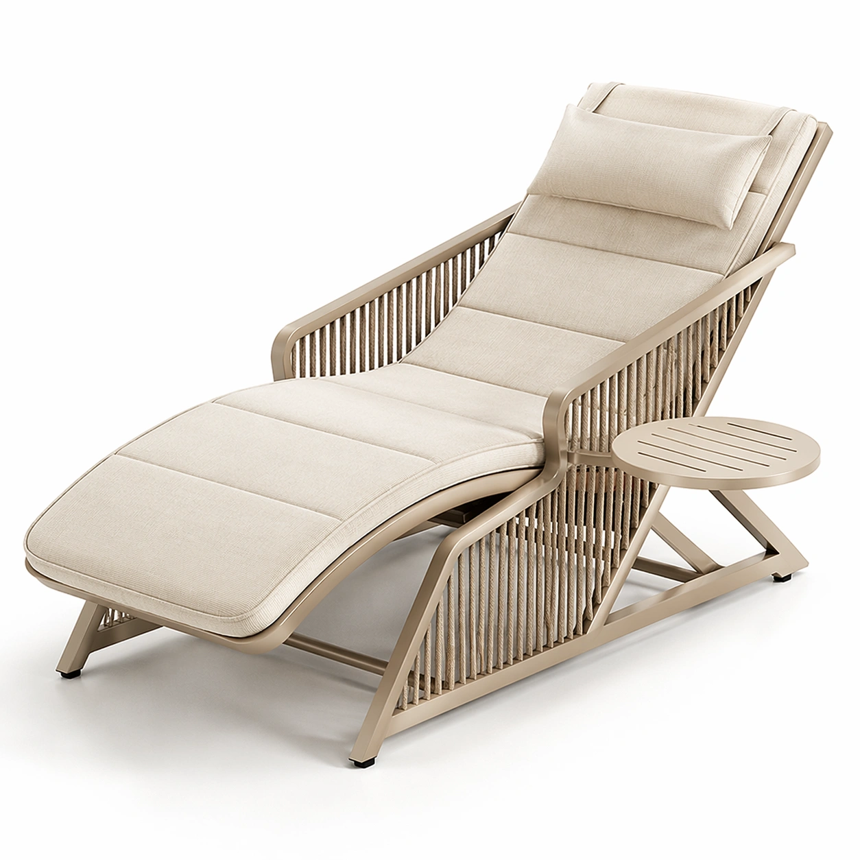 luxverano Outdoor Liege Modern mit Tisch-Feronaa