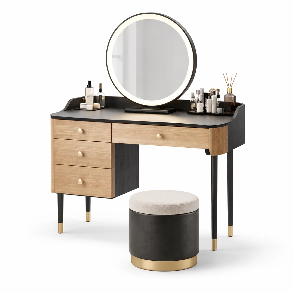 luxverano Schminktisch Modern mit Schubladen-Feronaa