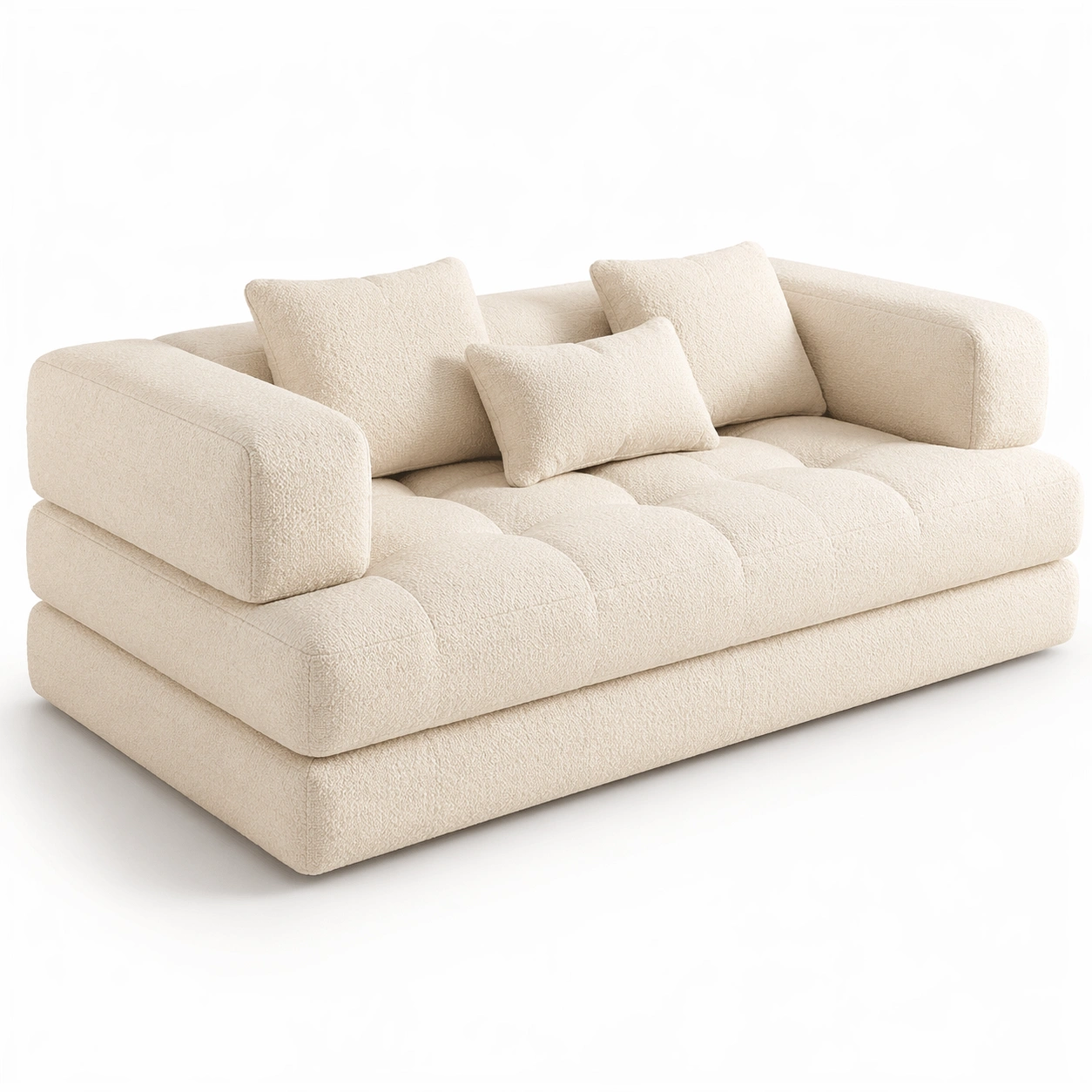 luxverano Sofa Breit Gepolstert mit Tiefer Sitzflaeche-Feronaa