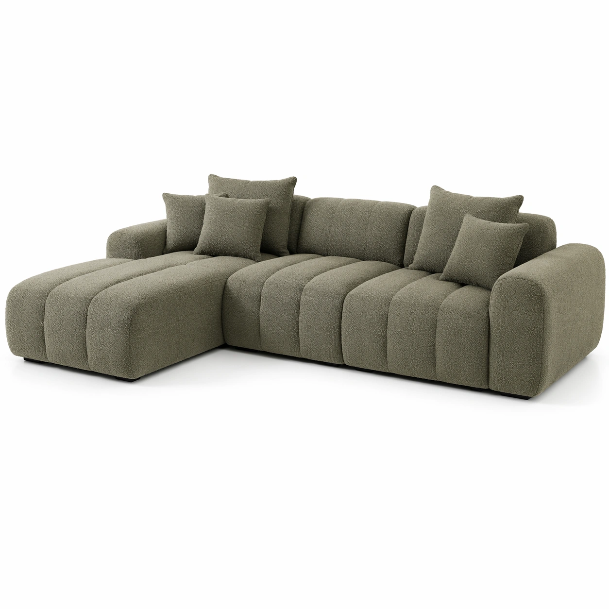 luxverano Sofa Eck Modern Gross Gepolstert-Feronaa