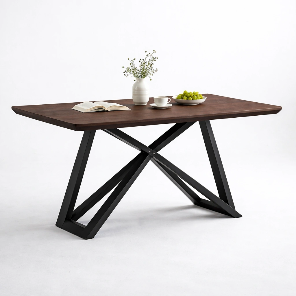 Esstisch Holz Dunkelbraun-Ivellor