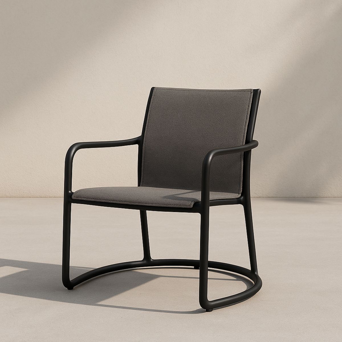 Kerti szék alumínium vázzal és szövet üléssel