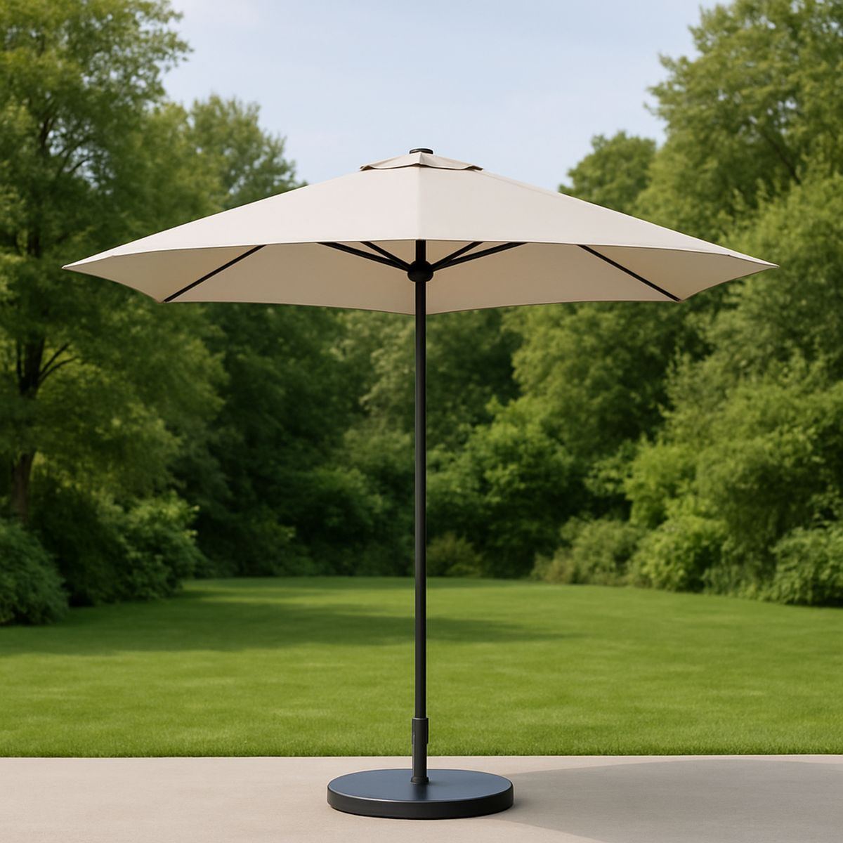 Kerti napernyő fém és poliészter bézs 300 cm