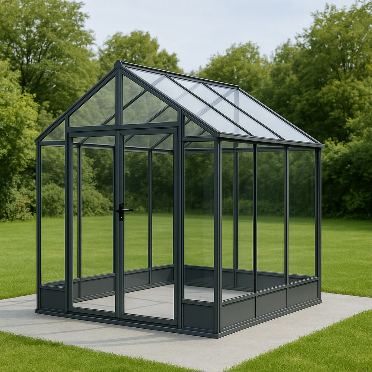 Üvegház alumínium kerettel