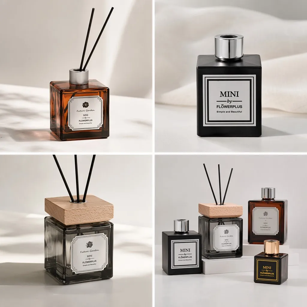 Signature Amber Square Diffuser Bottle