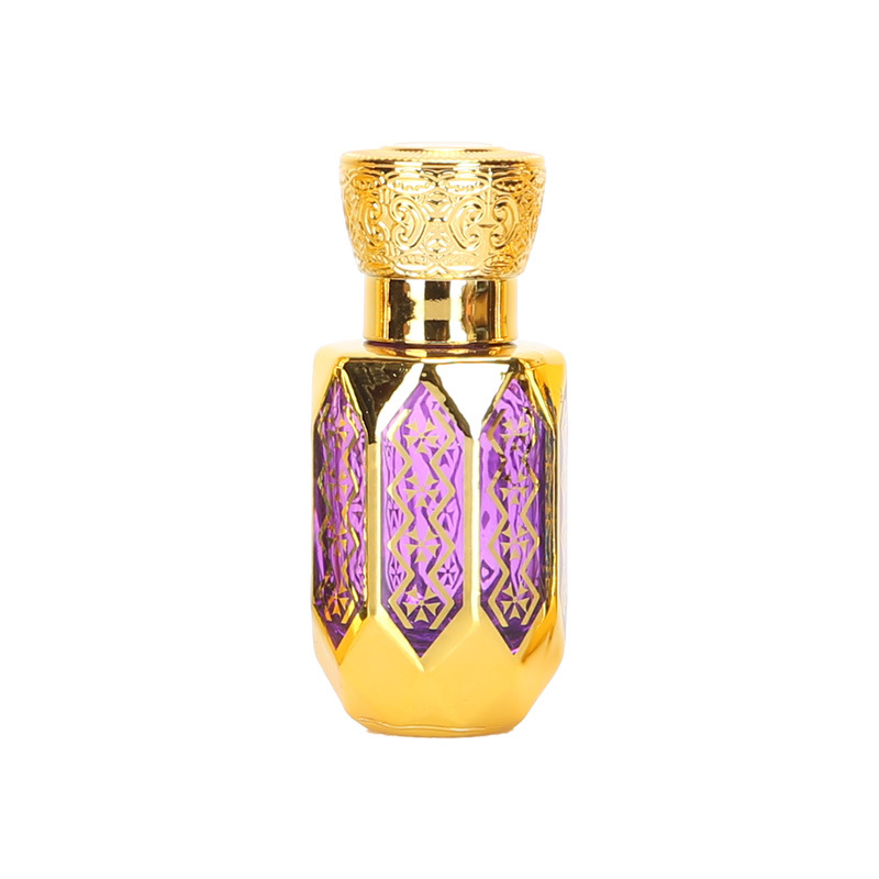 Luxury Arabic Attar Bottle – Refillable Vintage Perfume Oil Glass Bottle 3ml / 6ml / 12ml