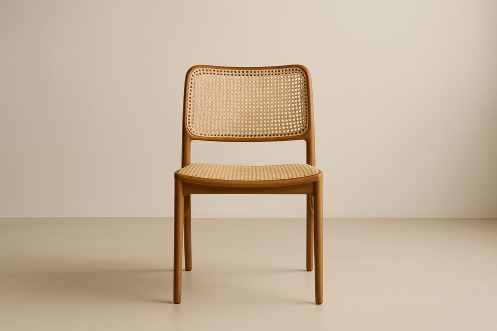 Fa és nád szék 45x50x85 cm-Nidchiari