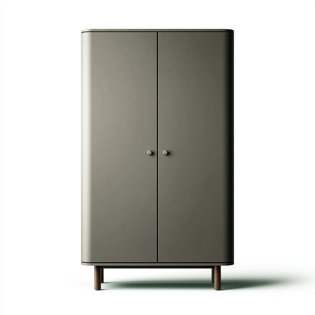 Armadio - metallo-legno - 90x52x180 cm - grigio scuro - stile moderno-Vamiistudio