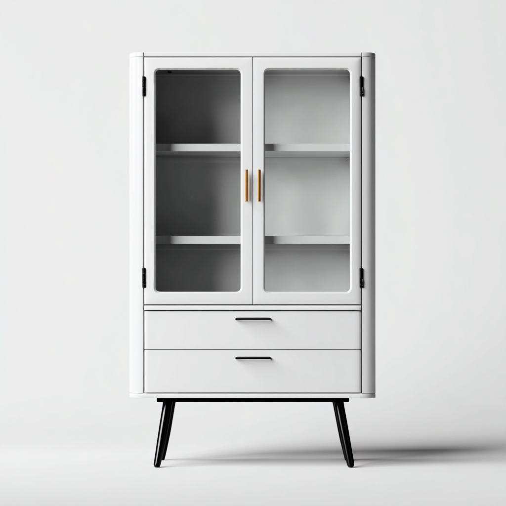 Vetrina-legno-MDF-vetro-86x40x175 cm-bianco-design moderno-Vamiistudio