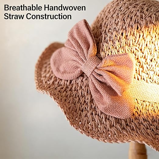 🔥Hot Sale 49% OFF✨Straw Hat with Retro Bow – Foldable & Breathable for Summer