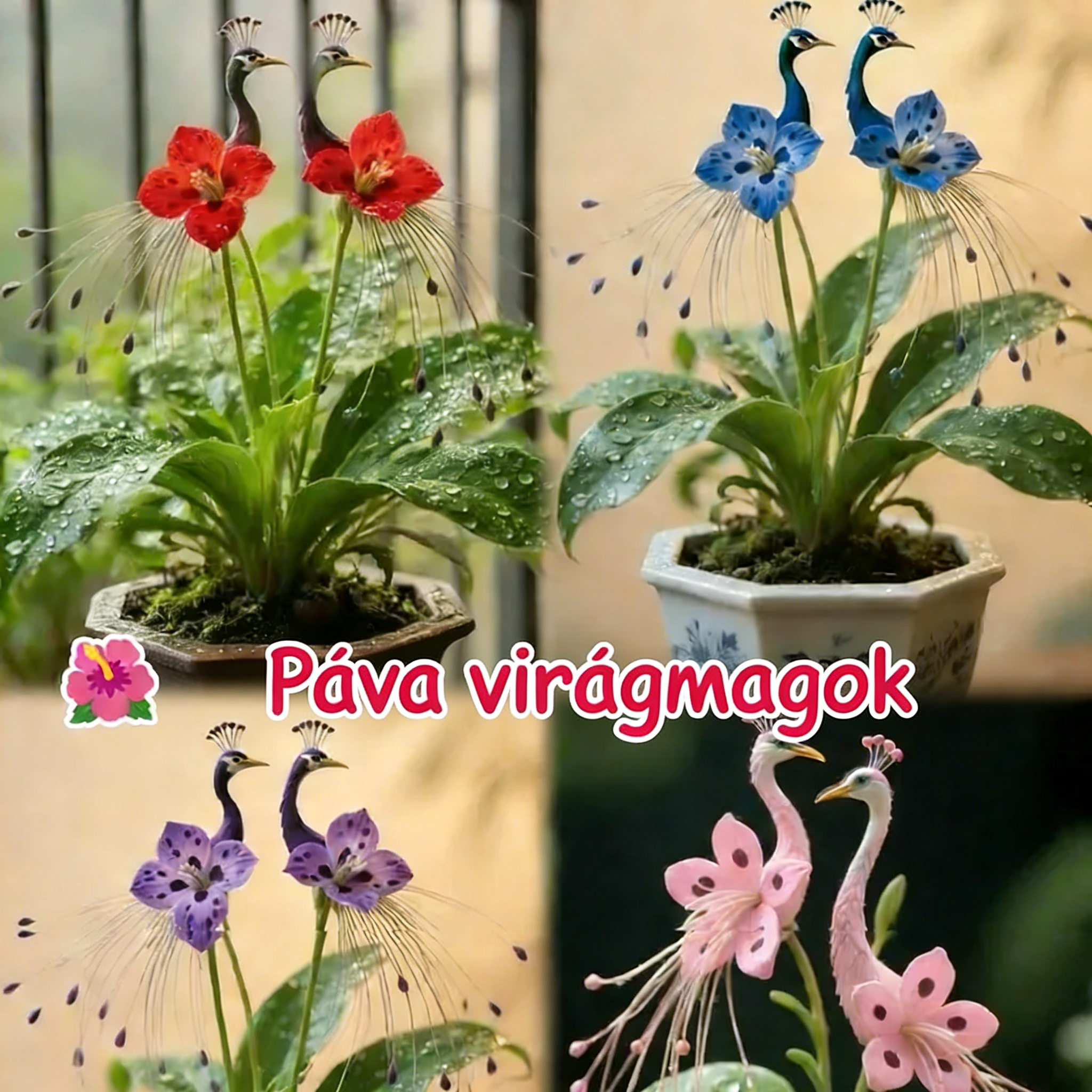 🌺 Páva virág magok ✨ Könnyen nevelhetők