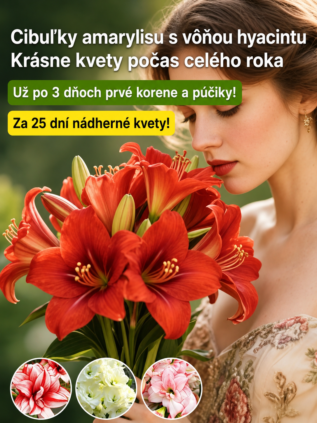 🌸Vôňavé, celoročne kvitnúce cibuľky amarilisu 🌿✨