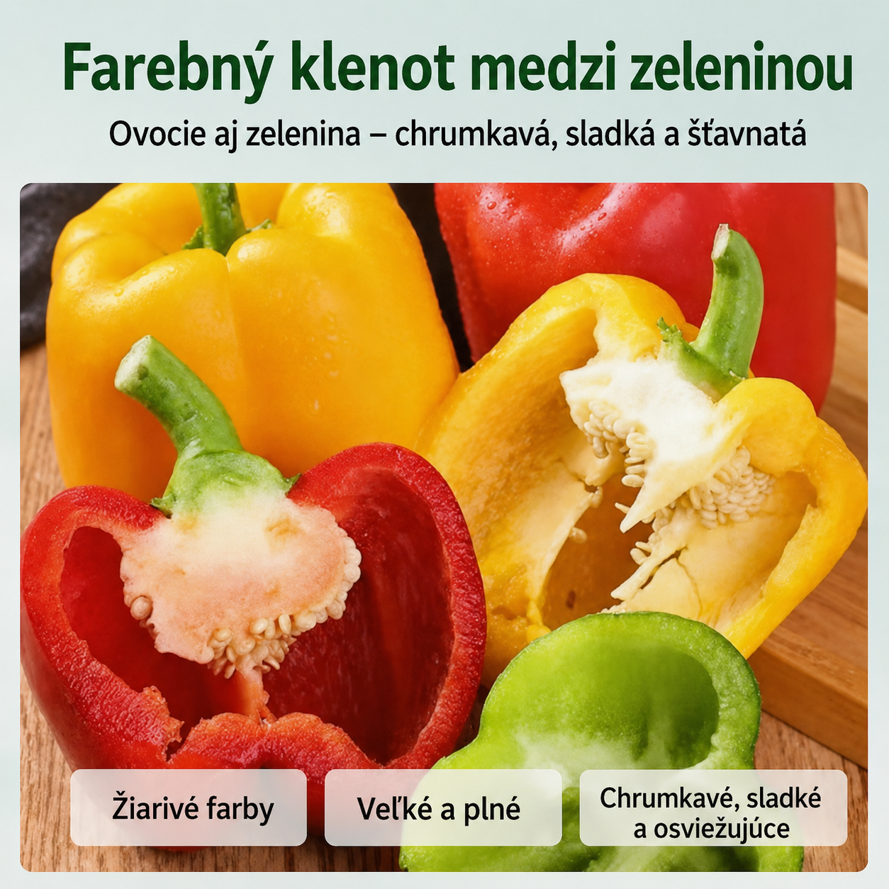 🌶️Semená sladkej papriky | Dúhové plody z Božej záhrady: Pestujte si balkánske chute doma (50 tabliet/balenie)