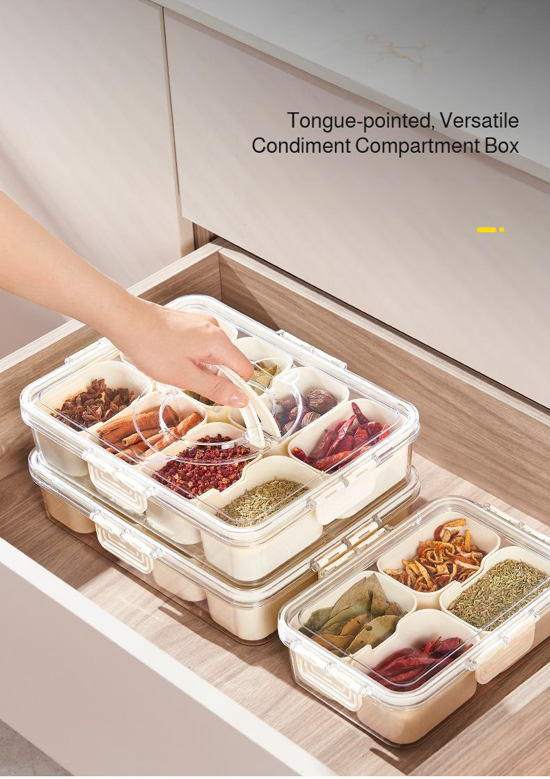 Food grade sealed fruit salad fresh-keeping box on kitchen counter