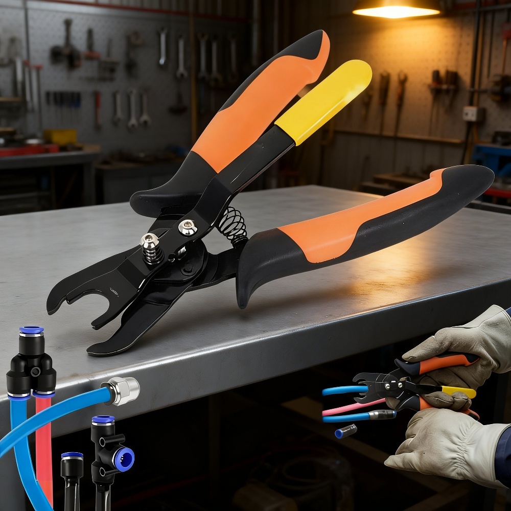Air hose connector pliers tool for automotive repair