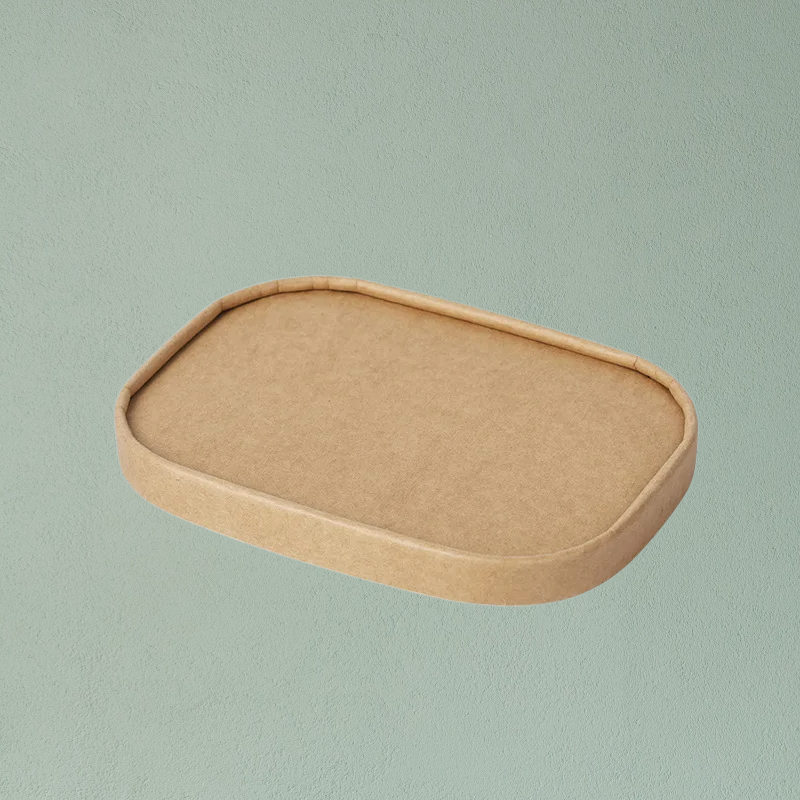 Disposable Kraft Paper Rectangular Takeout Lunch Box