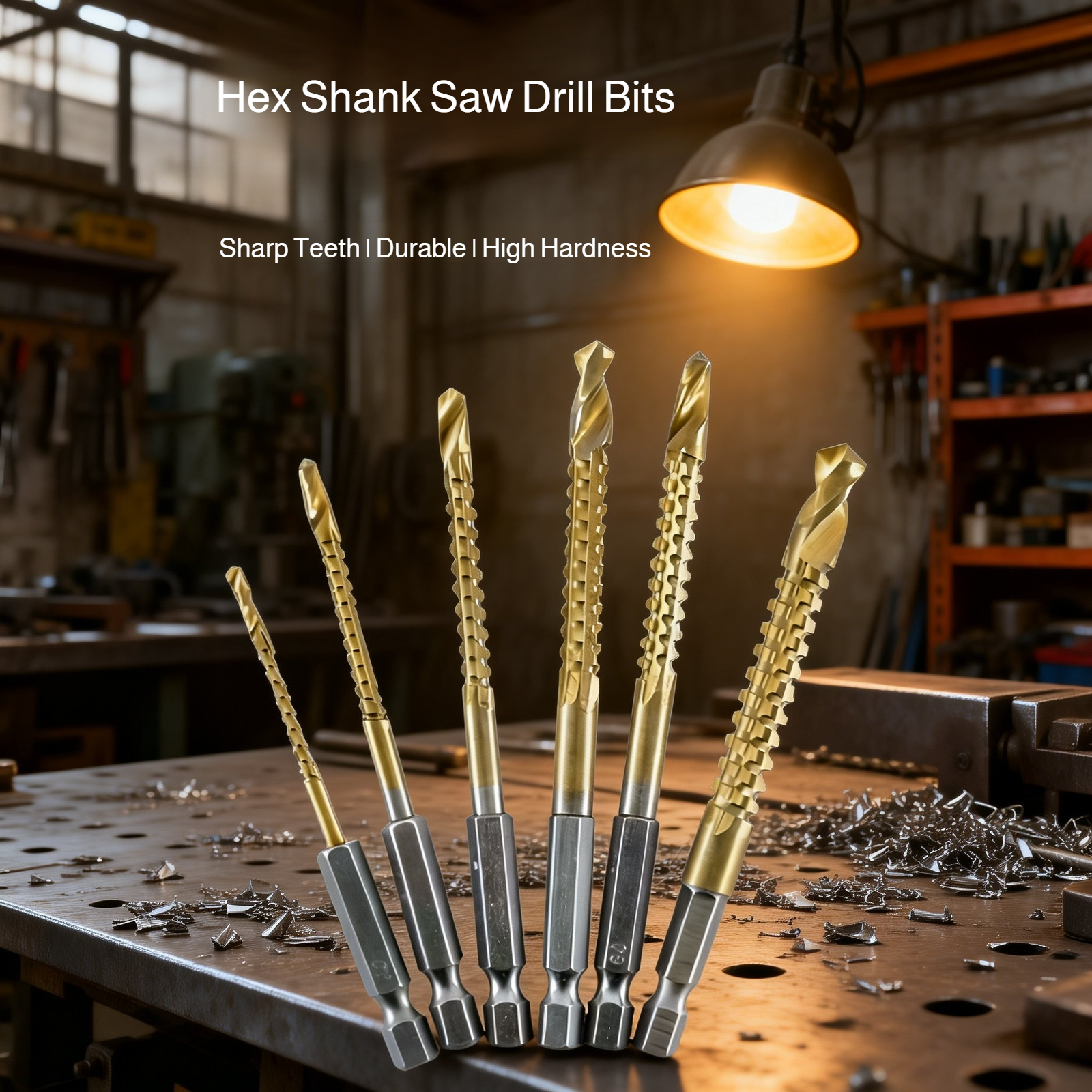 Durable saw drill bit for wood projects