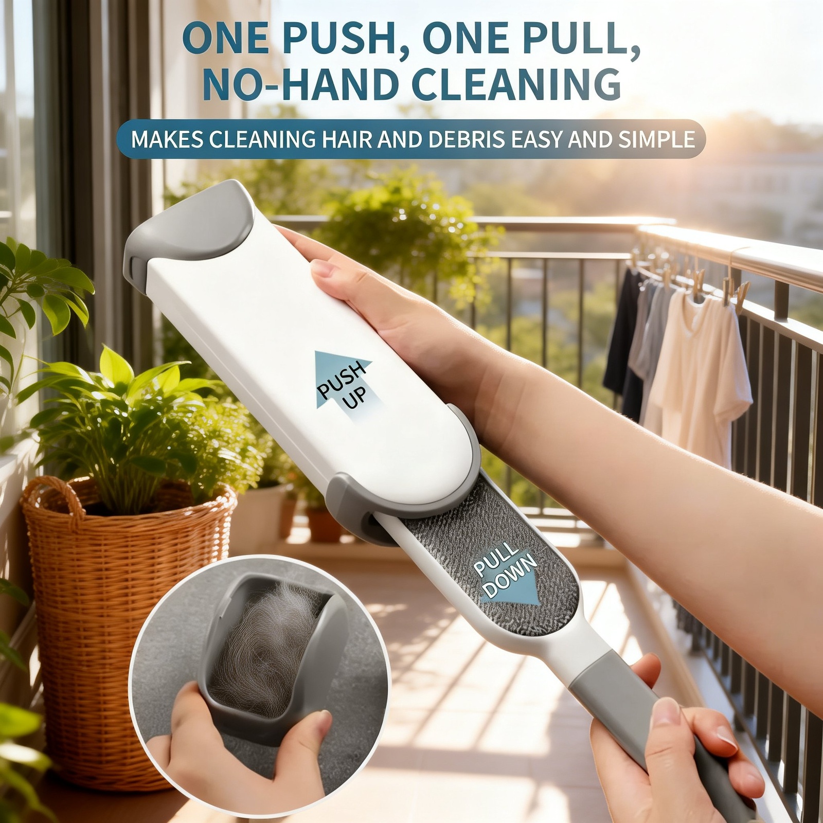 Household lint remover tool for dust and hair