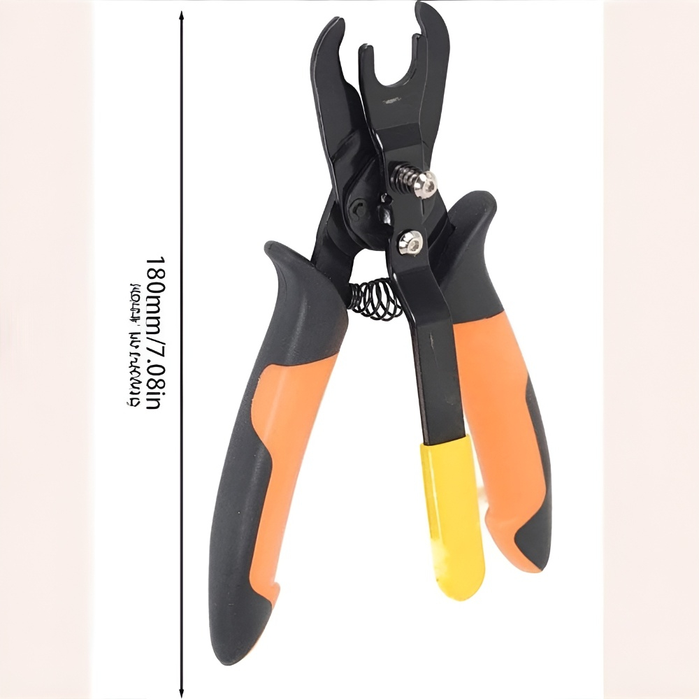 Air hose connector removal pliers tool in use