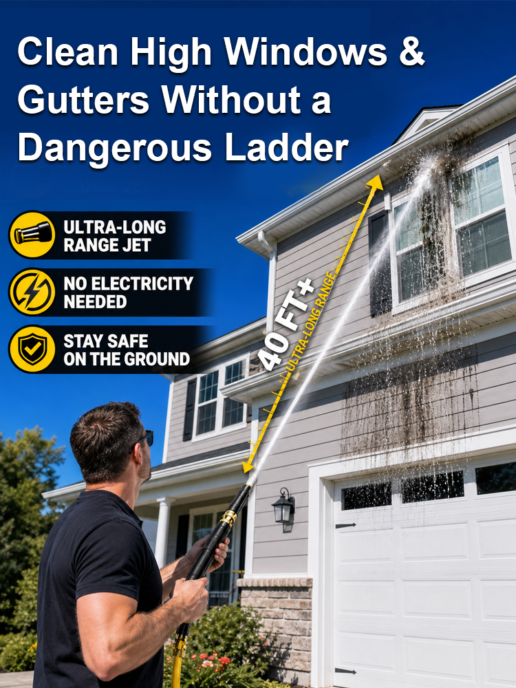 [2026 New Ultra-High Pressure Water Gun] 40-foot ultra-long range, 3 modes, no electricity required.