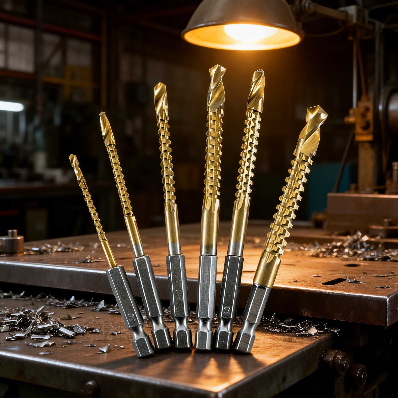 High-Speed Steel Hex Shank Woodworking Saw Drill Bit close-up