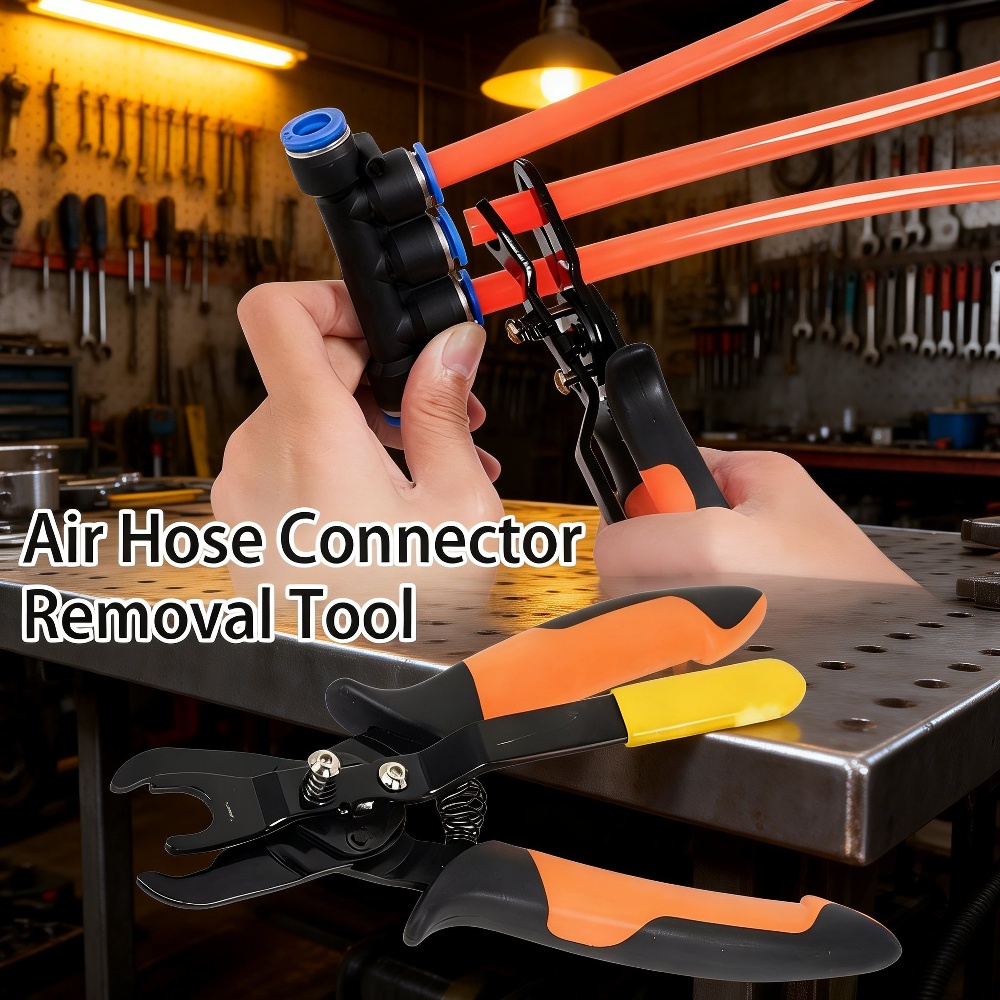 Multi-angle view of air hose removal pliers