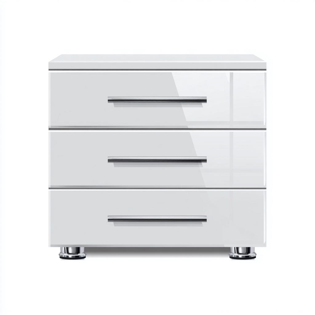Commode MDF 80x40x70 cm - Blanc - Design moderne pour intérieur-Faviadwell