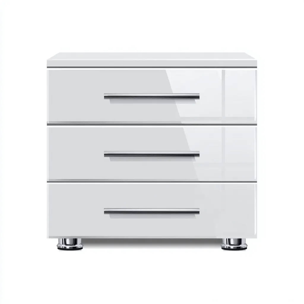 Commode MDF 80x40x70 cm - Blanc - Design moderne pour intérieur-Faviadwell