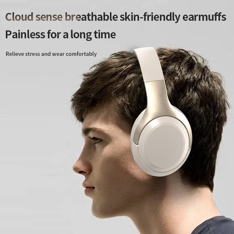 HiFi Stereo Bluetooth Wireless Over-Ear Headphones with Mic