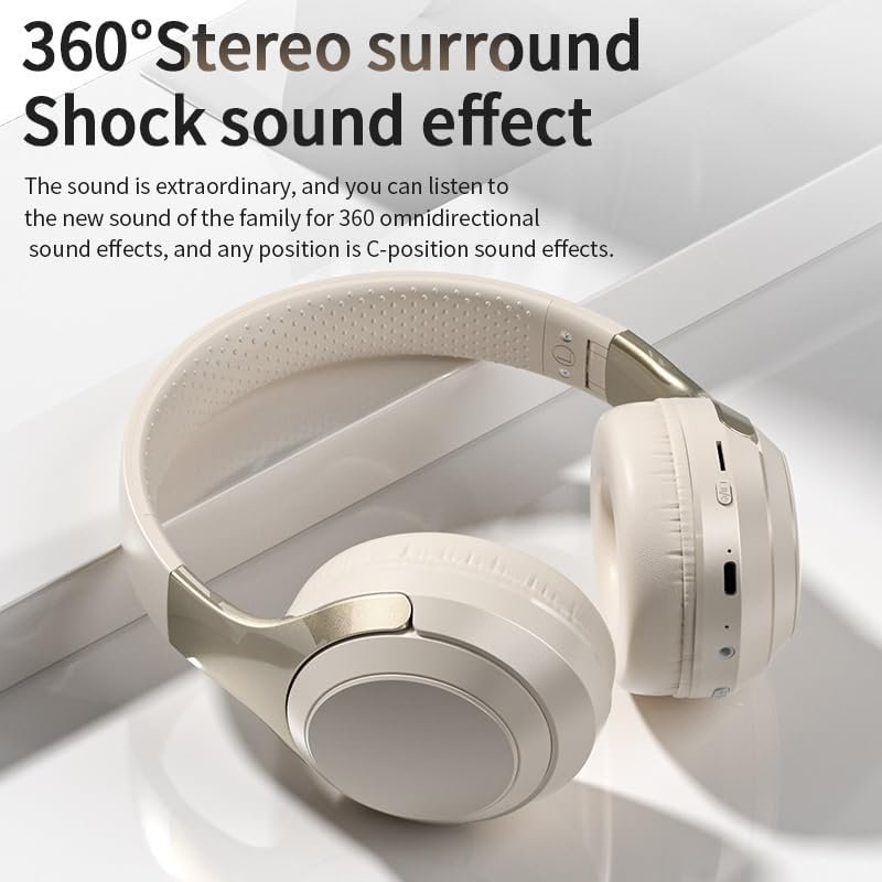 HiFi Stereo Bluetooth Wireless Over-Ear Headphones with Mic