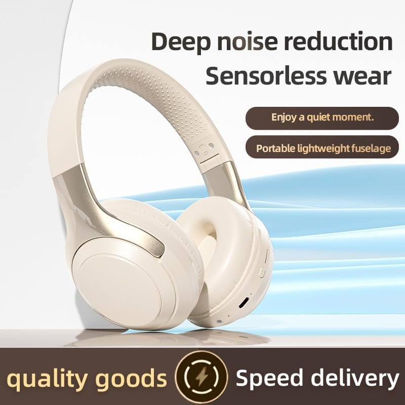 HiFi Stereo Bluetooth Wireless Over-Ear Headphones with Mic