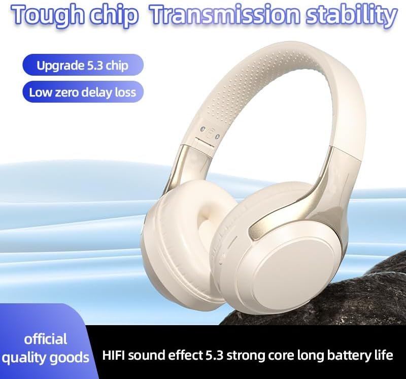 HiFi Stereo Bluetooth Wireless Over-Ear Headphones with Mic