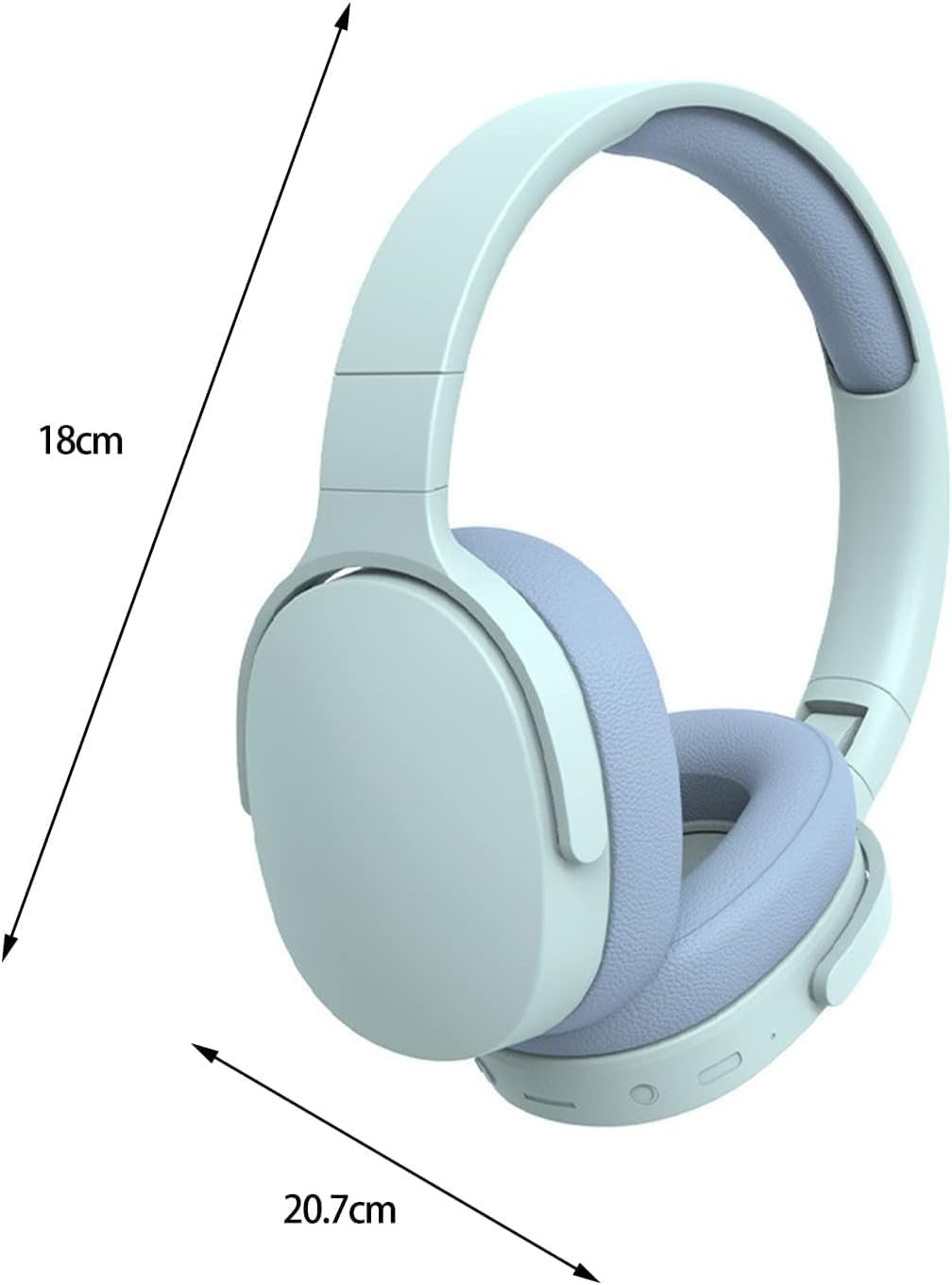 Over-ear foldable Bluetooth headset with intelligent noise cancellation
