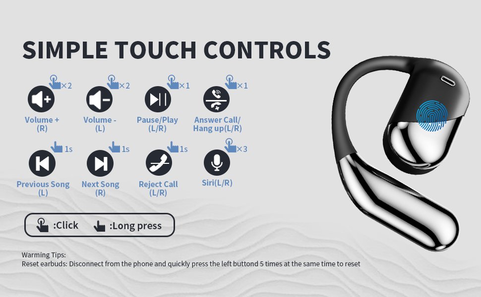 Open Ear Bluetooth 5.4 Headphones