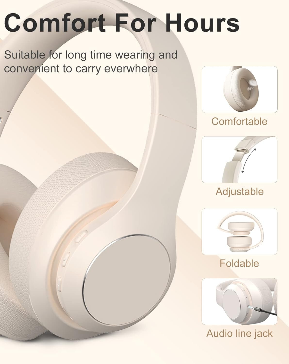 HiFi Stereo Wireless Bluetooth Headphones